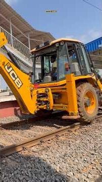 JCB 3DX BACKHOE TRANSFER RAILWAY BIG CONCERTE BRICKS