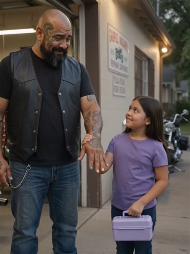 The Bikers Everyone Feared Were Secretly Helping Little Girls and Their Fathers Every Friday evening, neighbors saw tattooed bikers leading little girls into a motorcycle garage. The garage door closed. The motorcycles stayed outside. And nobody knew what was happening inside. People became suspicious. A photo spread through the neighborhood. Someone even called the police. But when the garage door finally opened, the truth stunned everyone. Inside were fathers sitting beside their daughters at 