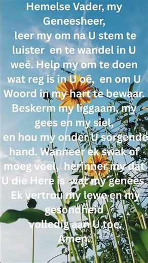 God my geneesheer #godsgeneesing #healingprayer