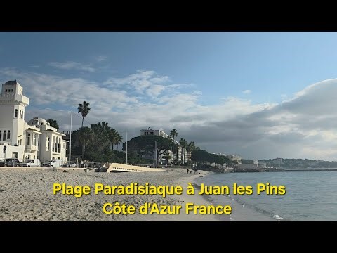 Paradise Beach in Juan Les Pins Beach France.