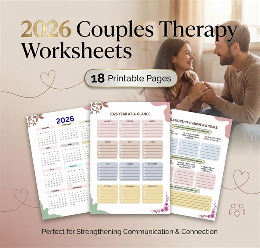 Couples Therapy Worksheets Bundle: Marriage Counseling & Relationship Communication Printables - Etsy