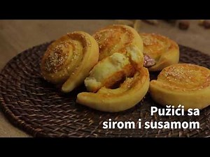 Pužići sa sirom i susamom - Kuhinjica