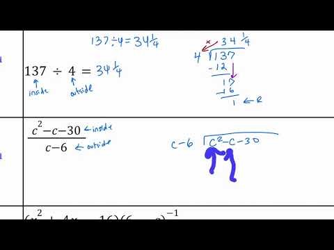 2.4A Long Division Polynomials (Algebra 3)