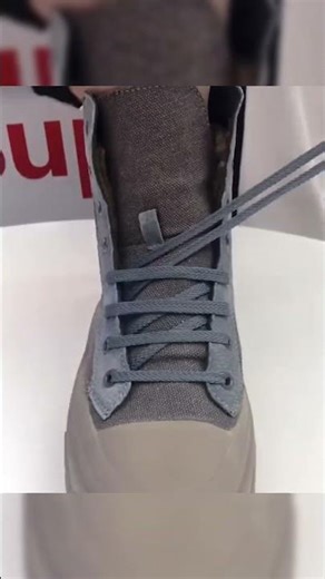 Boot Shoelace Knot V | 1minutes Shoes Hack That Works! 🤯 #Shorts