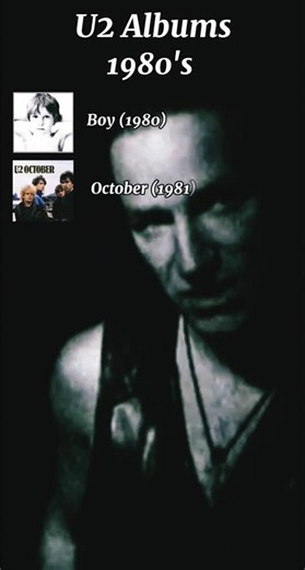 U2 ALBUMS 1980's #u2 #albums