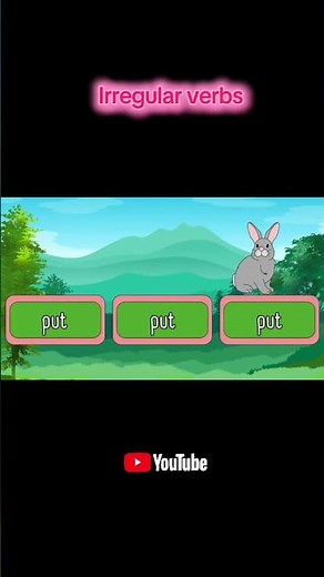 Irregular verbs for kids #kidsvideo #kidslearning #english #irregularverbs