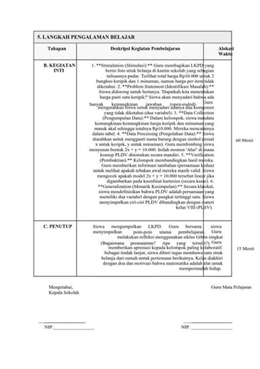 9th Grade Math Lesson Plan Chapter 1: Systems of Linear Equations in Two Variables - Session 1: T...