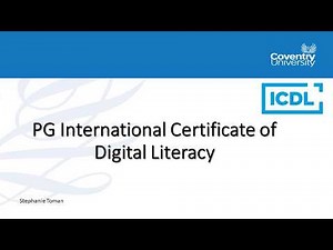 Welcome to the International Certificate for Digital Literacy (ICDL)