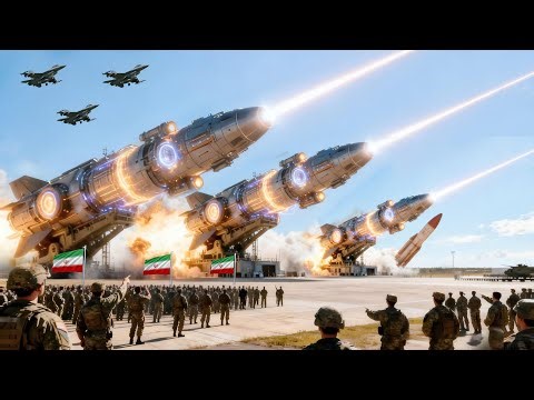 15 MINUTES AGO! 750 IRANIAN GHADR MISSILES FIRED AT LARGEST US MILITARY BASE