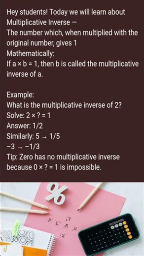 Multiplicative Inverse Explained in 60 Sec! 😎 Math Shortcut