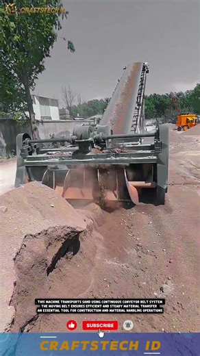 Sand Conveyor Machine for Efficient Material Handling and Industrial Transport Operations #machine
