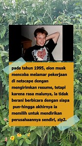 1.6M views · 7.7K reactions | Ditolak Netscape, Elon Musk Malah Mendirikan Perusahaannya Sendiri #ElonMusk #KisahSukses #Motivasi #Zip2 #Teknologi #Pengusaha #JanganMenyerah #virtualbrowsing | Virtual browsing | Facebook