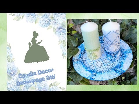 Victorian Candle DIY: Decoupage & Clay Art Magic!