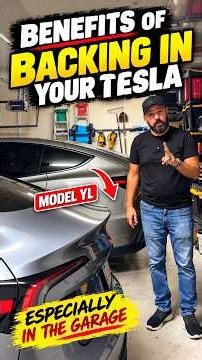 Why I Always Back My Tesla Model YL Into the Garage ⚡️ #ModelYL #Tesla