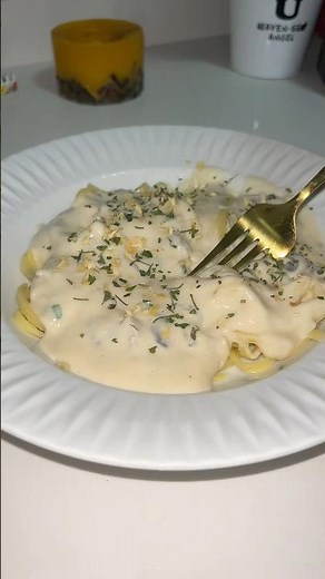 Molho Branco E Shimeji uma delícia 😋