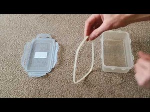 How to repair a tupperware box lid seal