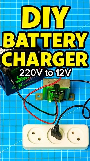 DIY 12V Battery Charger Using a 220V→12V Transformer (KBP410 Build) ⚡ Works Perfectly!