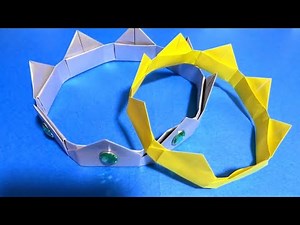 折り紙 【しっかり組める】8パーツの王冠 Origami 8-part crown