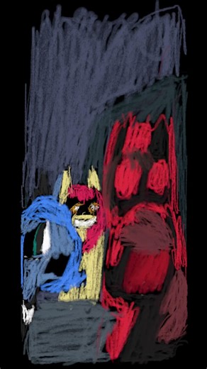 Story of the blanks and Luna game Mlp crossover fanart Luna loses a friend