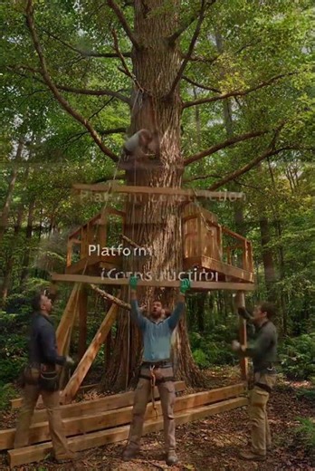 Building a Tree House from Scratch 🌳🏠 | High-Speed Construction Documentary #trendingnow #treehouse