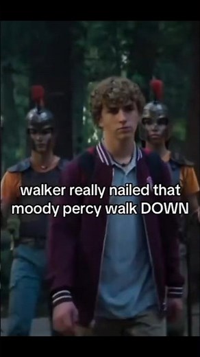 Walker Scobell Nailed the Moody Percy Walk! 🔱🍿#DisneyPlus #Demigod #CampHalfBlood #Shorts