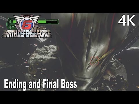 Earth Defense Force 6 Ending and Final Boss Fight 4K