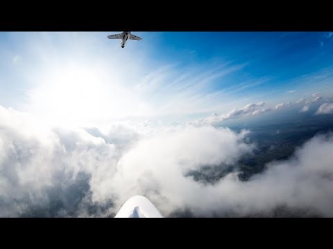 FPV Air Combat in the clouds with Funjet Ultra 2 and AtomRC Dolphin / DJI O3 on Pan