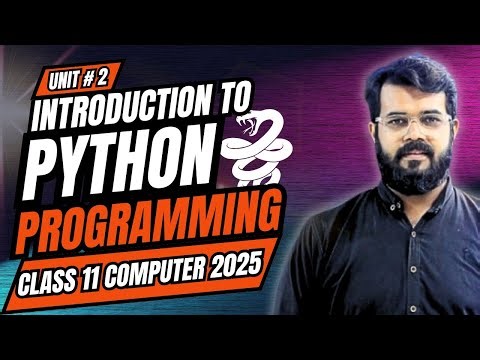 Chapter 2 Python Programming Class 11 | Introduction to python programming Class 11 Computer