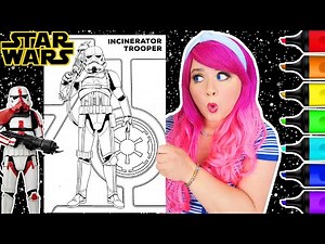 Coloring Star Wars Incinerator Stormtrooper Coloring Page | Ohuhu Art Markers
