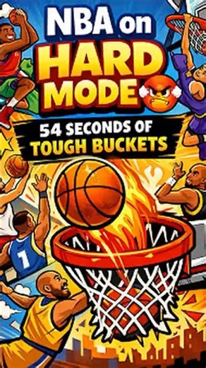 NBA on Hard Mode 😤 | 54 Seconds of Tough Buckets #nba #nodunks #basketball
