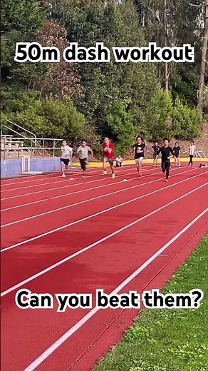 50m Dash workout...