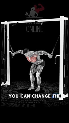 Bent Over Cable Crossover | Lower Chest Isolation Workout! #gymmotivation #motivation #sports