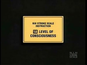1A - Level of Consciousness | NIHSS 美國國家衛生研究院腦中風評估量表中文字幕版