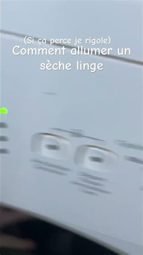 Comment allumer un sèche linge (si ça perce je rigole)