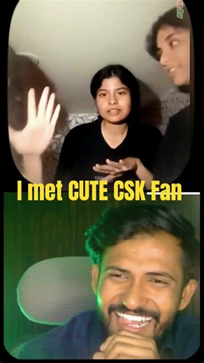 I met CUTE CSK Fans On Ometv. #shorts #ipl #omegle