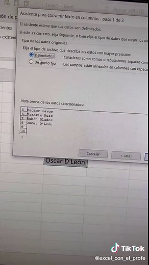 Separa palabras sin importar que sean de diferentes tamaños! #excel #exceltips #aprendeentiktok