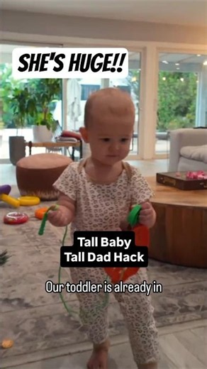 Tall Dad + Tall Baby Hack 😱🍼 @getnanit #NanitPartner
