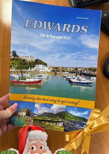 2K views · 91 reactions | Look what Father Christmas has brought!!!  Coming to a letterbox near you, the brand new 2024 UK and Europe Brochure! Stay tuned for your copy filled with exciting adventures and holiday inspirations! ✨" | Edwards Coaches | Facebook