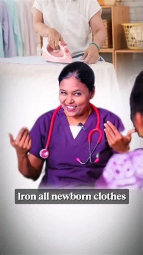 சுப மருத்துவமனை🩺 on Instagram: "🩺 ​ The Doctor’s Advice for Preparing Baby Clothes👕: ▫️​Use Old, Soft Clothes👕: Newborns pass meconium frequently, so a lot of changes are needed. Old, soft cotton clothes are often better than new ones or even diapers for the initial days. ▫️​Wash Thoroughly🫧: Wash them well, preferably with a mild detergent. ​Sun Dry: Dry them completely in the sun. ▫️​Iron Everything✨: This is the most important step! Ironing the clothes (baby's clothes, your dress, bath t