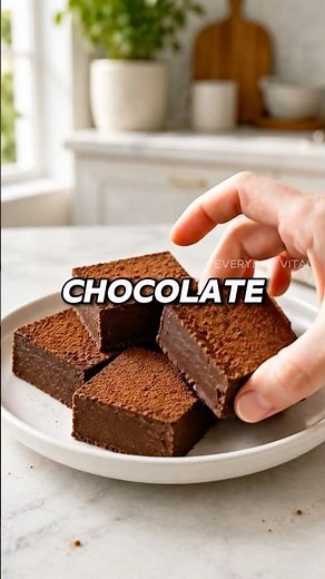 No Bake Chocolate Fudge With Only 3 Ingredients