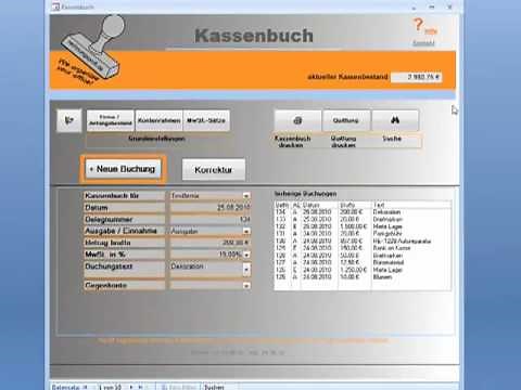 Software für Kassenbuch - die Funktionen richtig nutzen