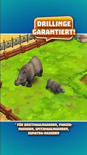 🦏 Zu Rhino sag ich nie no 🦏 3-Tages-Aktion in Zoo 2: Animal Park!