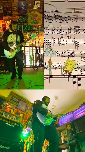 A little bit of the paper episode from SpongeBob 📄 #guitar #guitarcover
