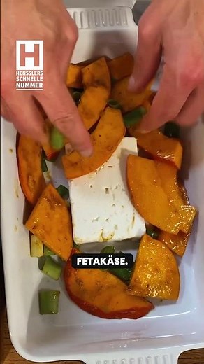 Baked pumpkin with creamy feta 🎃🤤