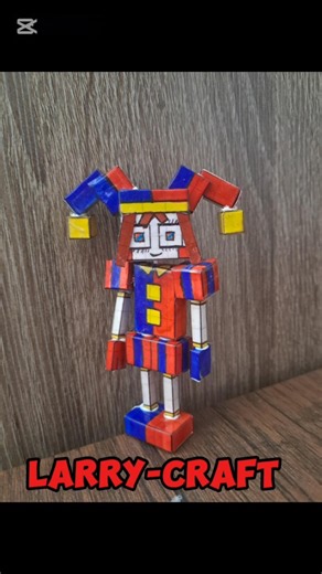 Como hacer a Pomni (papercraft) tutorial #theamazingdigitalcircus #pomni #minecraft #papercraft