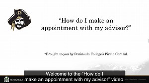 ctcLink Student Video 3, “How do I Make an Appointment with my Advisor?”