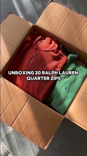 I bought 20 Ralph Lauren quarter Zips was it worth it ? #reseller #vintage #vinted #reseller