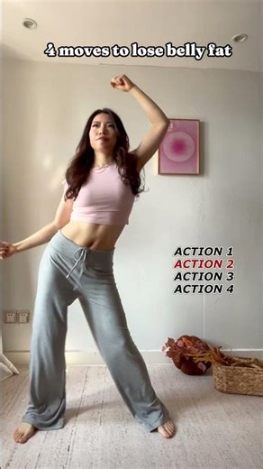 4 moves to lose belly fat#workout #weightloss #bellyfat #exercise #tcm #fitness