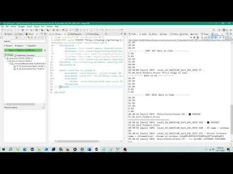 Automation Test || [SauceLab] - Sort Data ASC and DESC