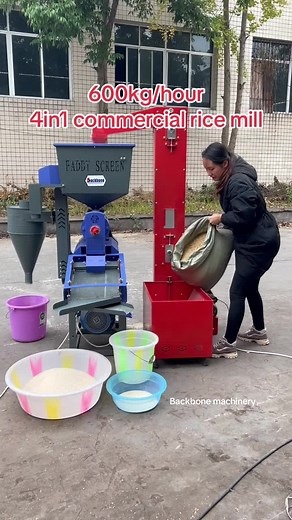 Efficient 4in1 Commercial Rice Mill Machine for Agriculture